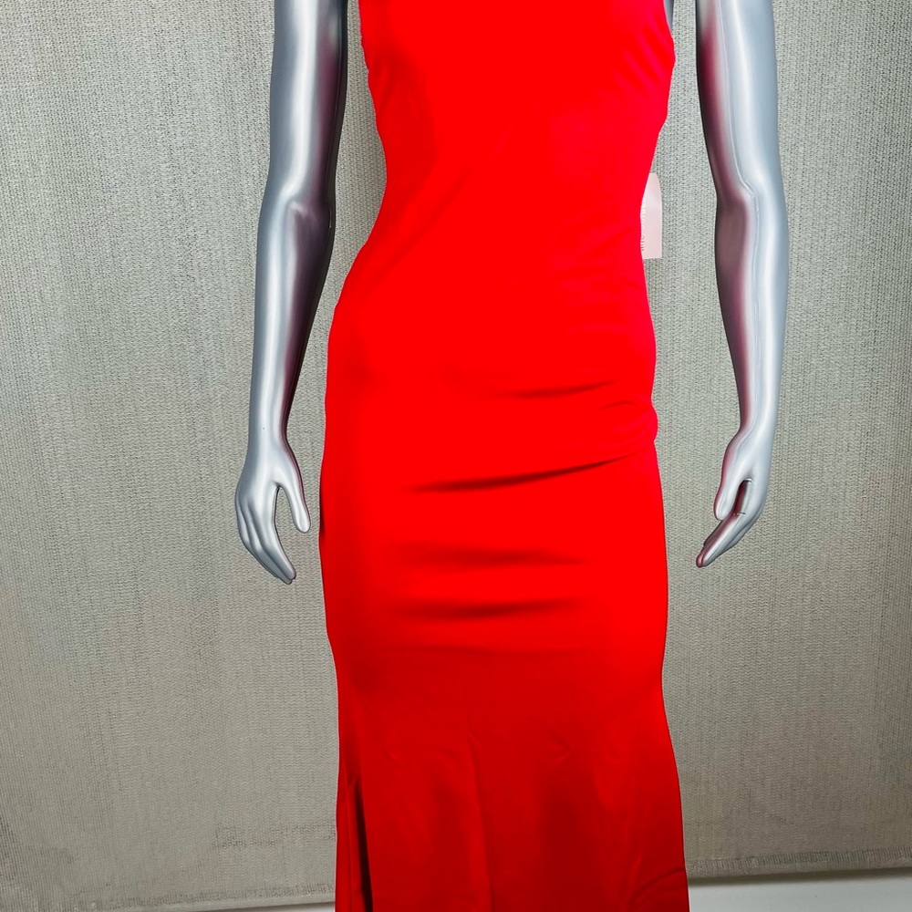 TIE RACK HALTER MAXI DRESSRED - Picture 3 of 8